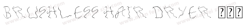 BRUSHLESS HAIR DRYER字体转换